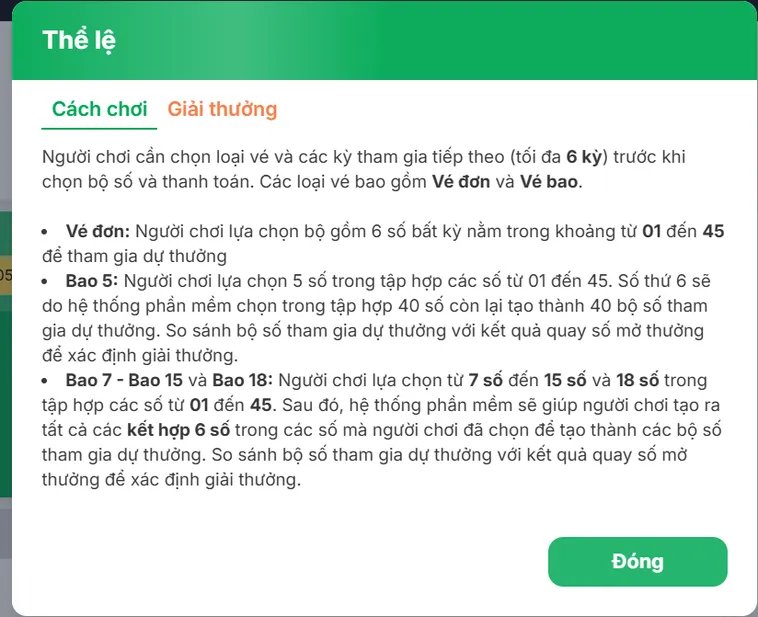 Mega 645 VaoBet Vũ Đài Xổ Số Điện Toán Tự Chọn Săn Quỹ Thưởng Tiền Tỷ