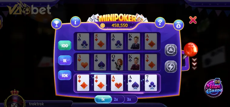 Chiến Thuật Chinh Phục Table Game Mini Poker Tại VaoBet Hiệu Quả Nhất