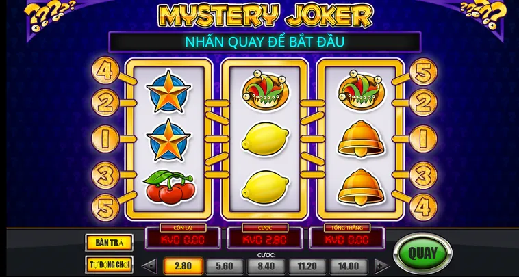 Game Nhanh Mystery Joker Tại VaoBet Khám Phá Bí Mật Vòng Quay May Mắn