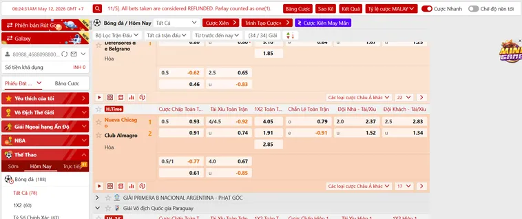 Cẩm Nang Thống Trị Sảnh Thể Thao SABA Sports Tại VaoBet Gom Tiền Khủng