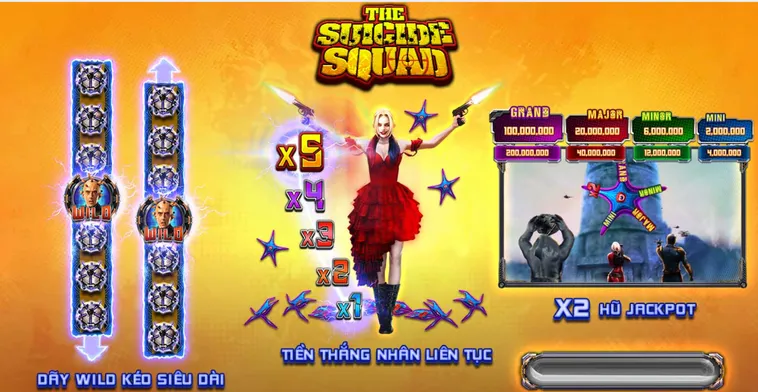 Bí Quyết Quay Hũ Slot Game Suicide Squad Tại VaoBet Thắng Lớn