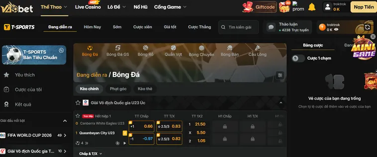 Cẩm Nang Đầu Tư Bất Bại Tại Sảnh Thể Thao T Sports Tại VaoBet Khủng