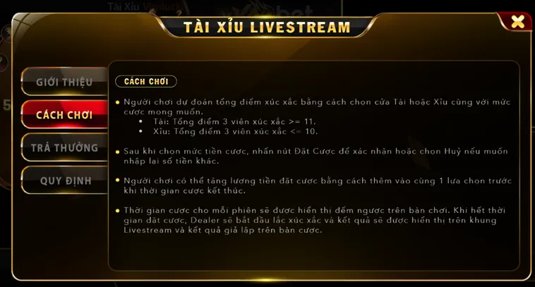 Tài Xỉu Live VaoBet Đấu Trường Xúc Xắc Trực Tiếp Đỉnh Cao Săn Thưởng Khủng