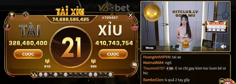 Tài Xỉu Live VaoBet Đấu Trường Xúc Xắc Trực Tiếp Đỉnh Cao Săn Thưởng Khủng